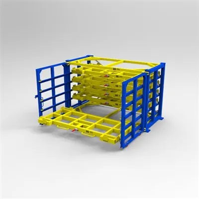 Blechregal ausrollen